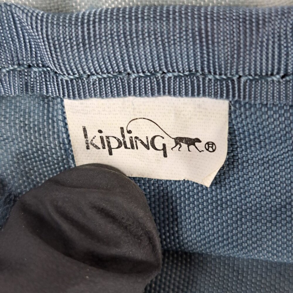 Kipling Rare Vintage Backpack Rucksack Blue bag - Authentic - Gently Used - Picture 11 of 15